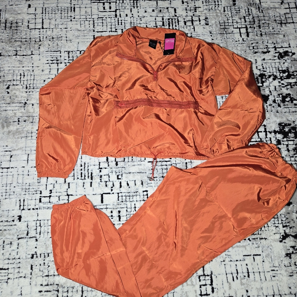 Women's Orange Track Suit